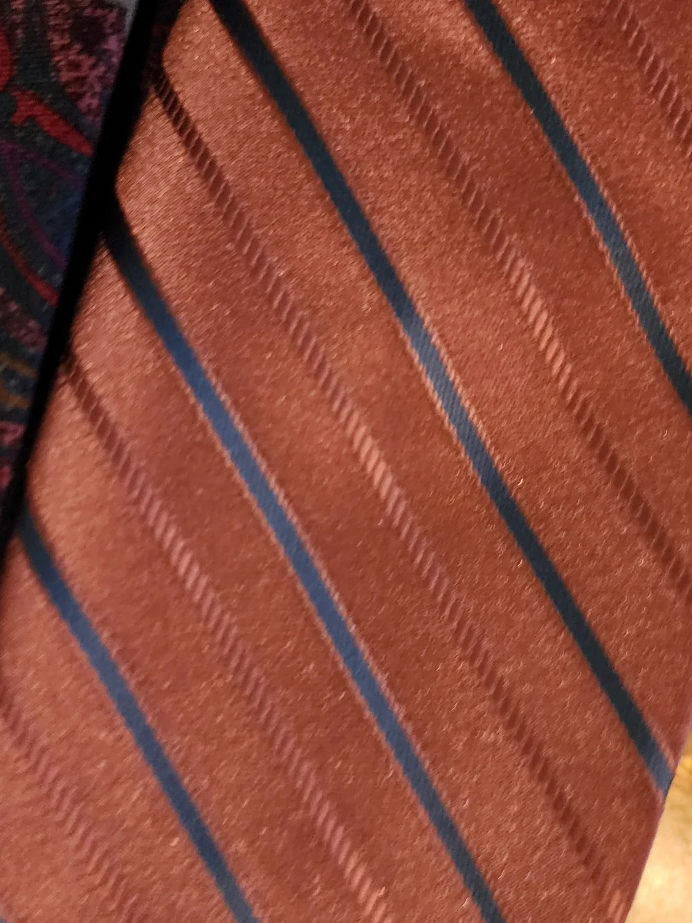 3pc Vintage Men’s Tie Lot ENVOY MANHATTAN Paisley Stripe Polyester Neckties